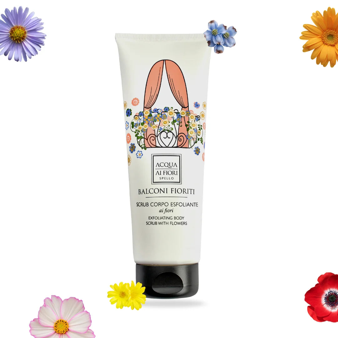 Scrub exfoliant floral pentru corp